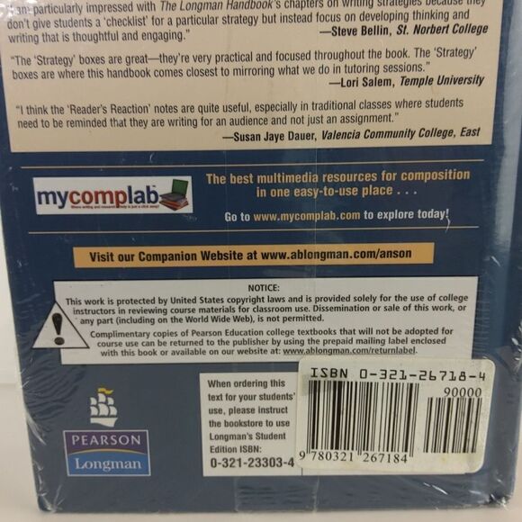 The longman's handbook For Writers And Readers 4th Edition (in seal) - Picture 6 of 8